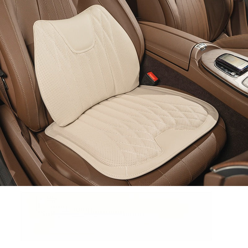 Premium Nappa Leather Seat Cushion & Backrest Set