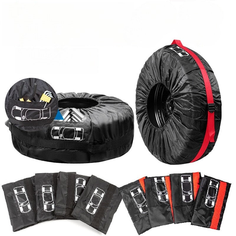 Universal Car Spare Tire Cover 190T Polyester Protection Bag