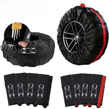 Universal Car Spare Tire Cover 190T Polyester Protection Bag