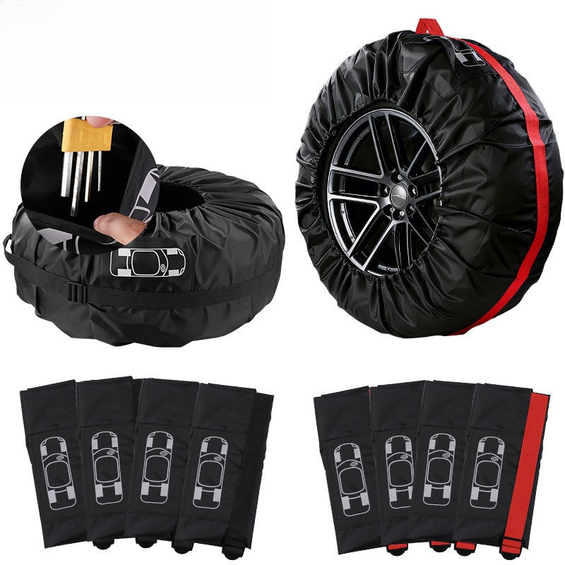 Universal Car Spare Tire Cover 190T Polyester Protection Bag