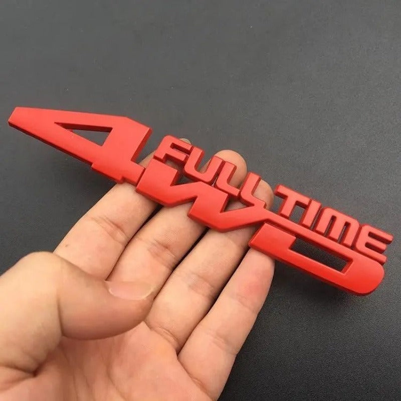 4WD Metal Rear Body Badge Emblem – Universal Car Tail Sticker