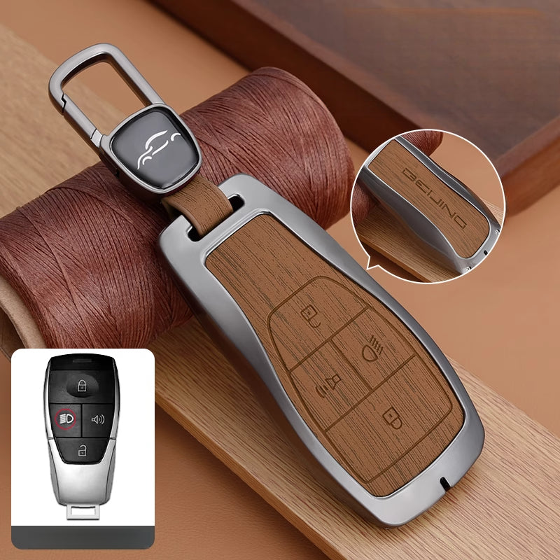Alloy Key Case Durable Protective Cover For BAIC BJ60/BJ40/BJ30