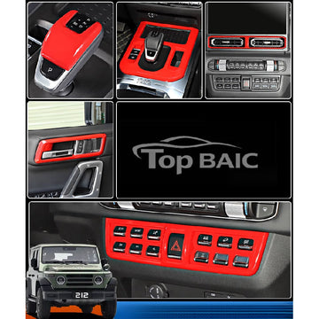 Gear Shift Red Trim Central Console Upgrade For BAW 212
