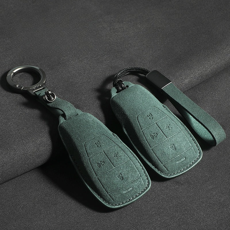 Suede Leather Key Cover for BAIC BJ30 / BJ40 / BJ60